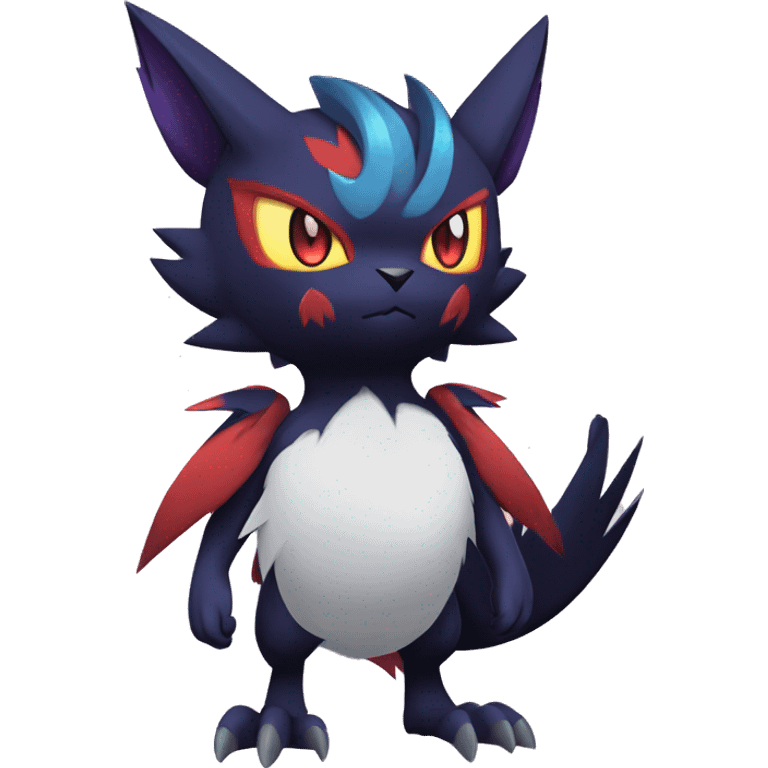 Anthro Edgy Cool Litten-Noivern-Noibat-Absol-Pokémon-sona Full Body emoji