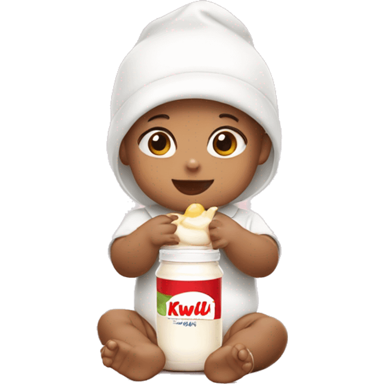 baby with yakult emoji