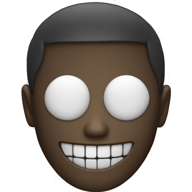 crea un emoji de un personaje sonrriendo con corpse mask emoji