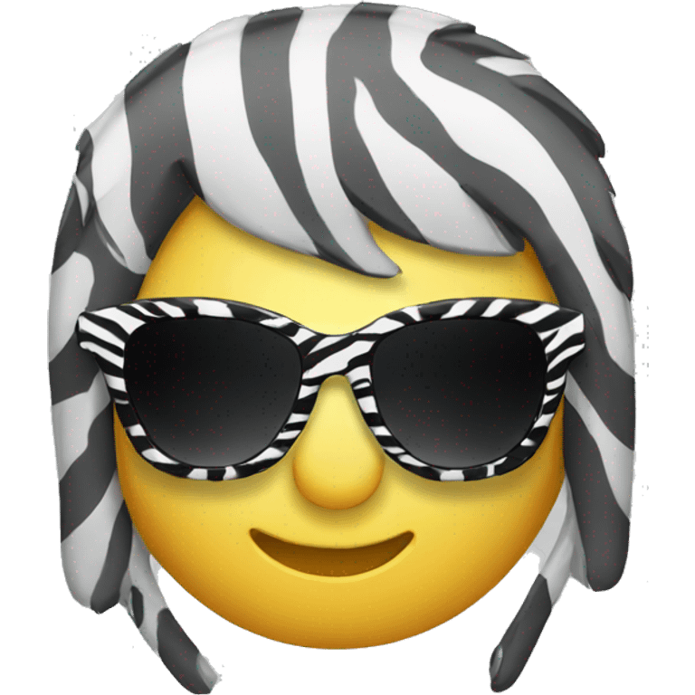 sunglasses zebra emoji