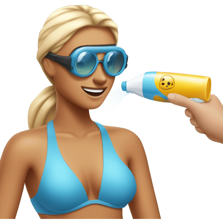 Spray tanning emoji