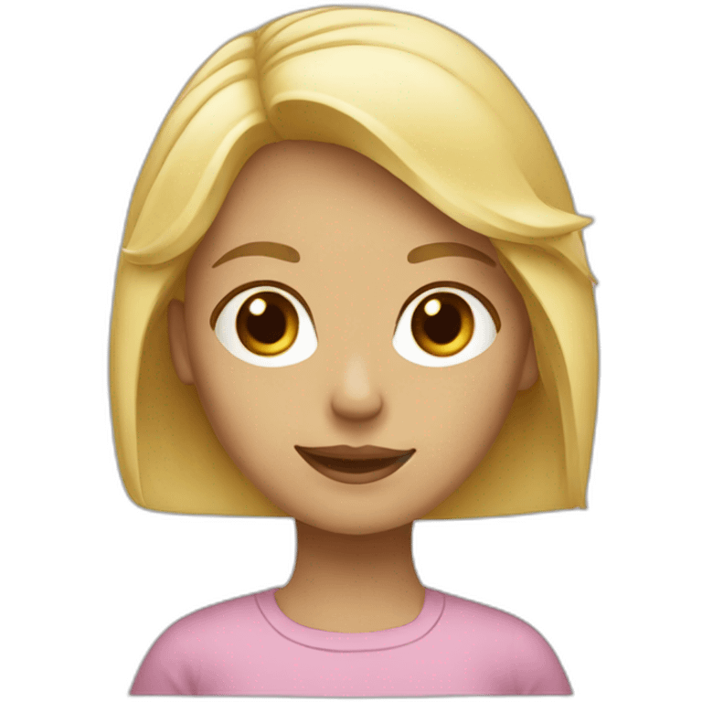 laptp girl with blond hair emoji