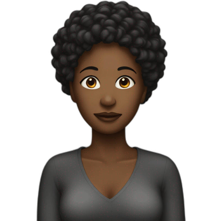 black woman covid emoji