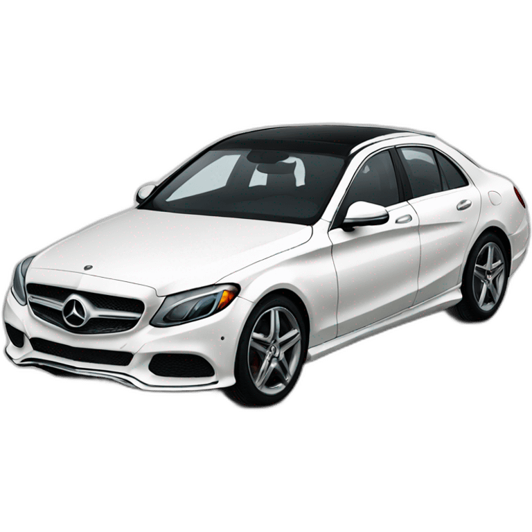 white-benz-c class emoji