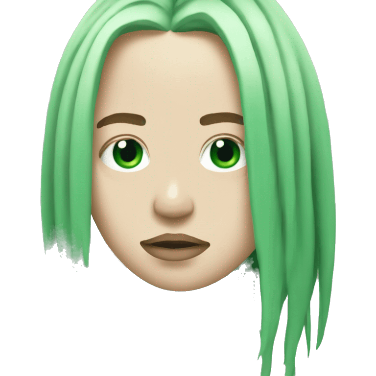 Billie Eilish green roots emoji