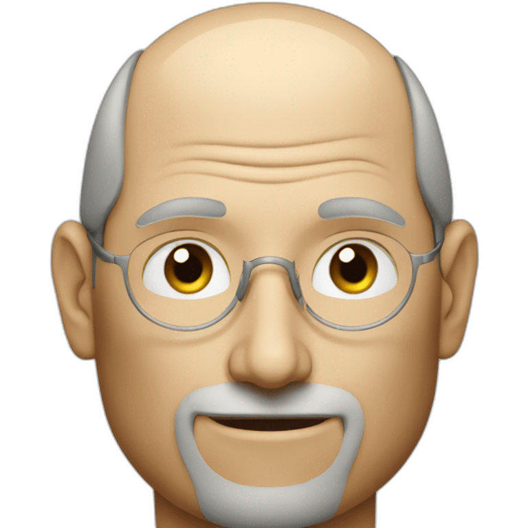 Head of Steve Jobs with Apple emoji