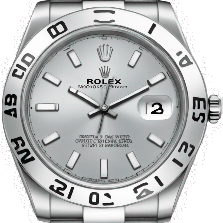 Silver Rolex Watch emoji