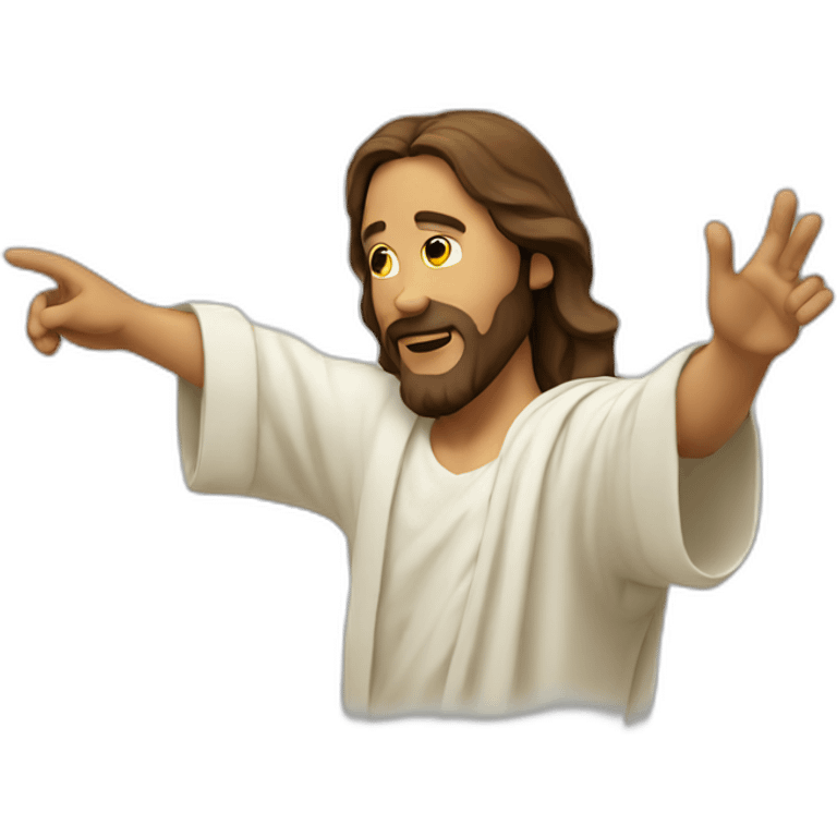 Jesus dab emoji