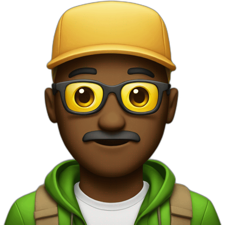 A weed man emoji