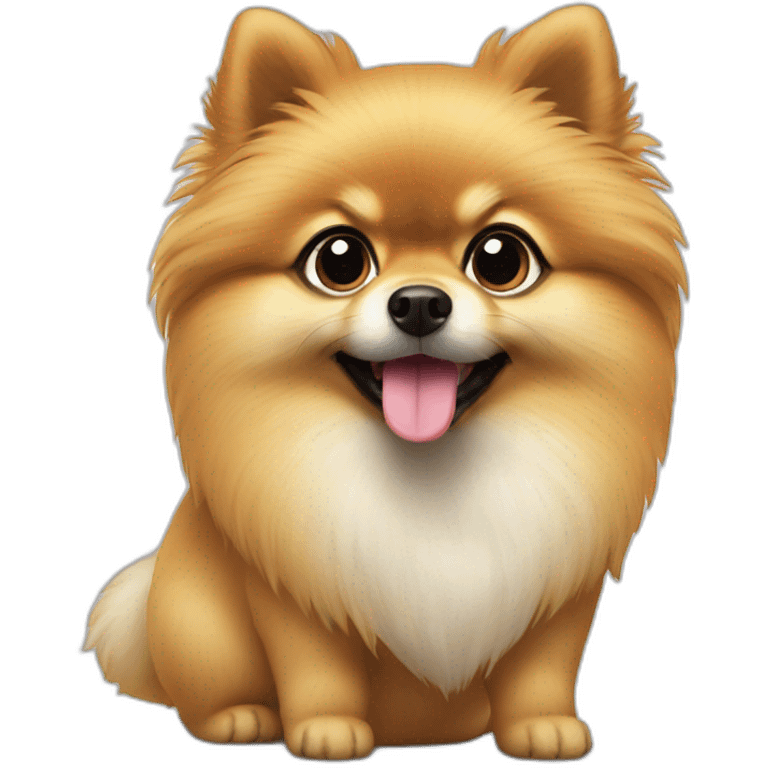 Pomeranian photographe emoji