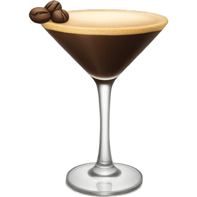 Espresso martini but on an island being drank emoji