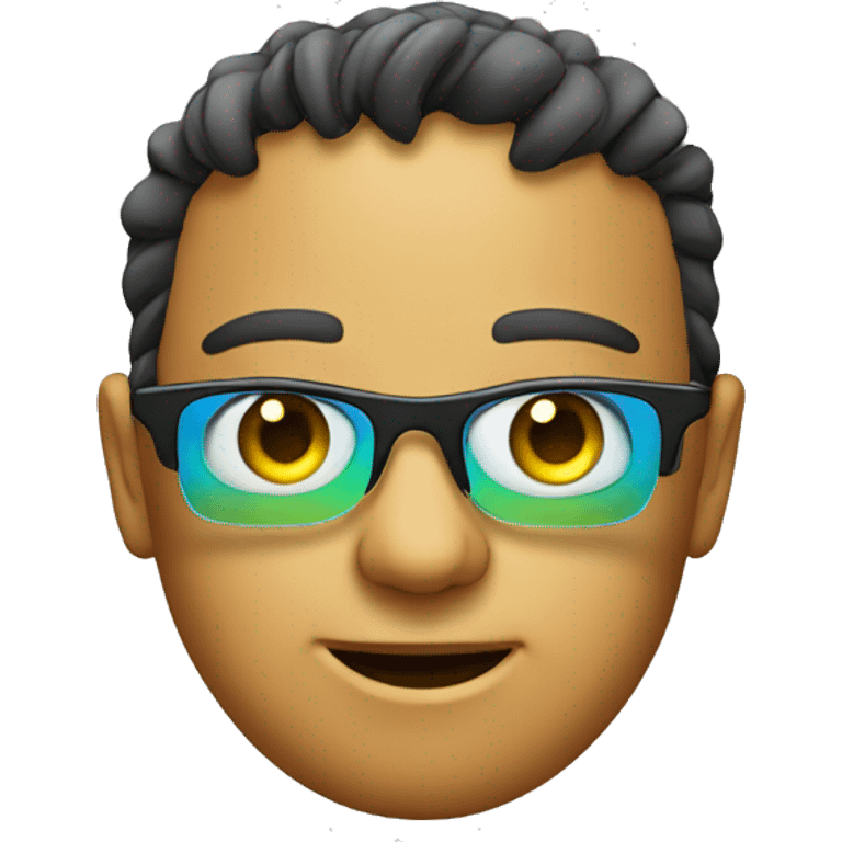 face with 3d glasses emoji