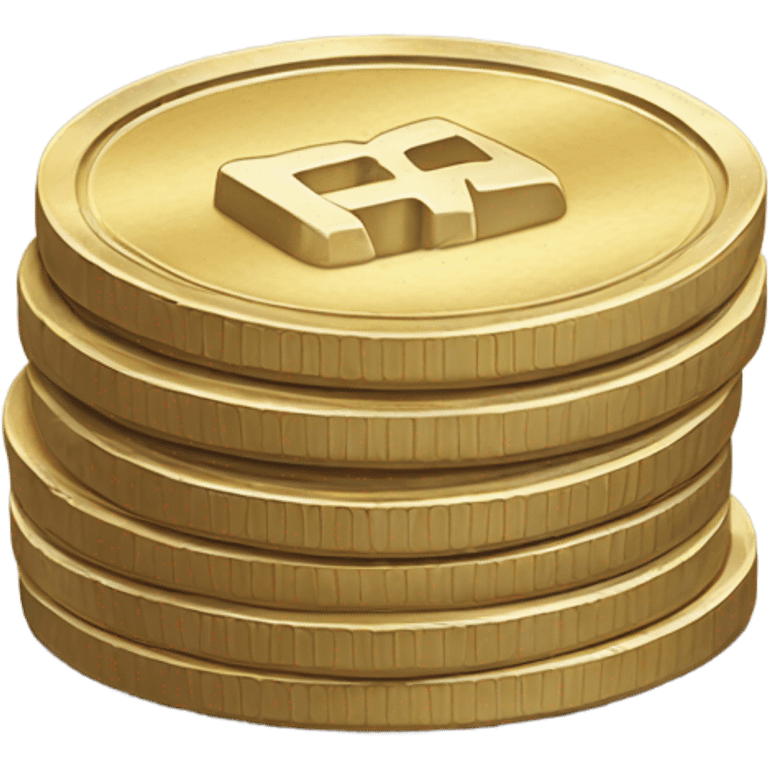 3 coins stacked emoji