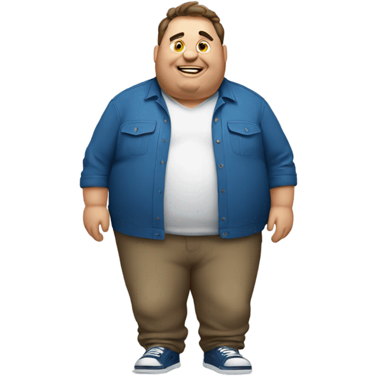 fat guy emoji