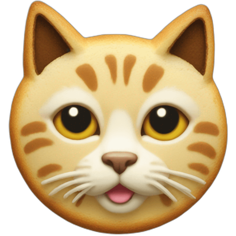 Cat cookie emoji