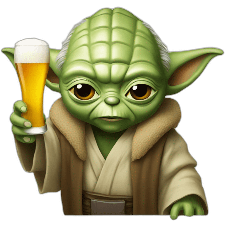 Yoda beer emoji