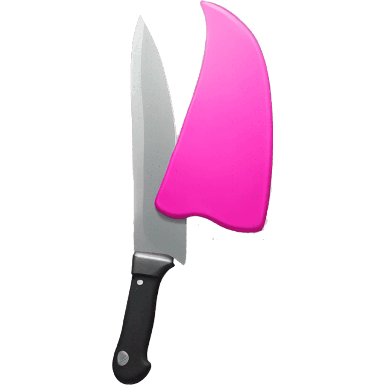 pink knife emoji