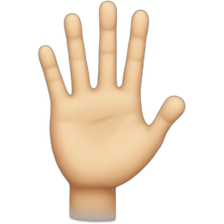 close palm with 1 finger open emoji