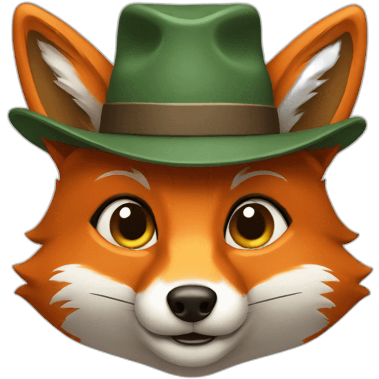 fox with hat emoji