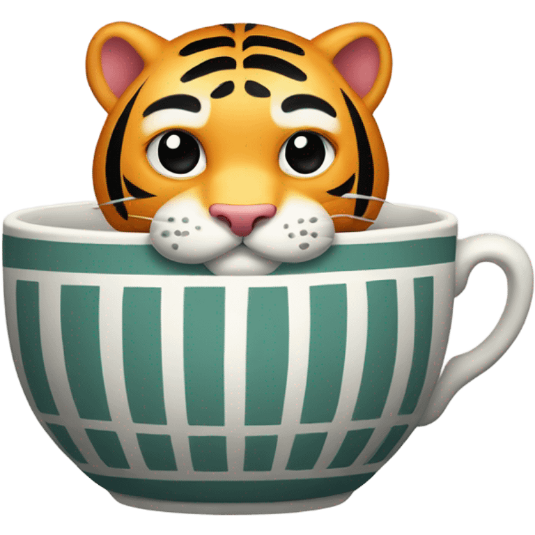 Japanese Tiger teacup  emoji