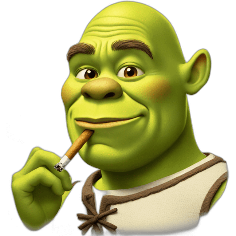 shrek smoking emoji