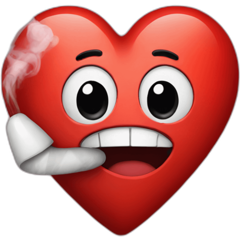 heart with smokes emoji