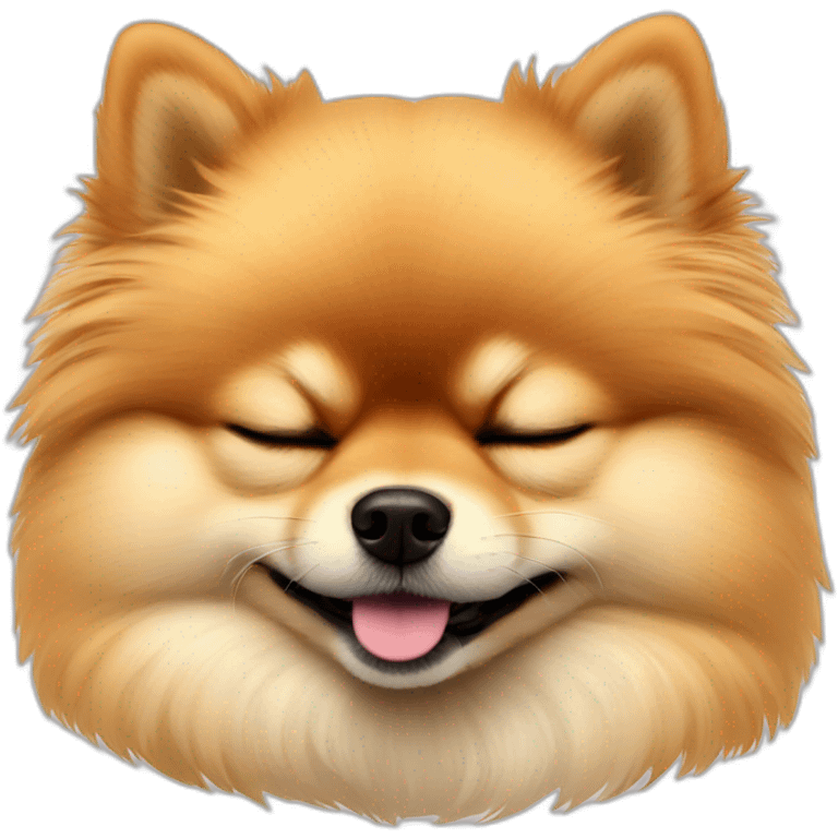 pomeranian-sleeping emoji