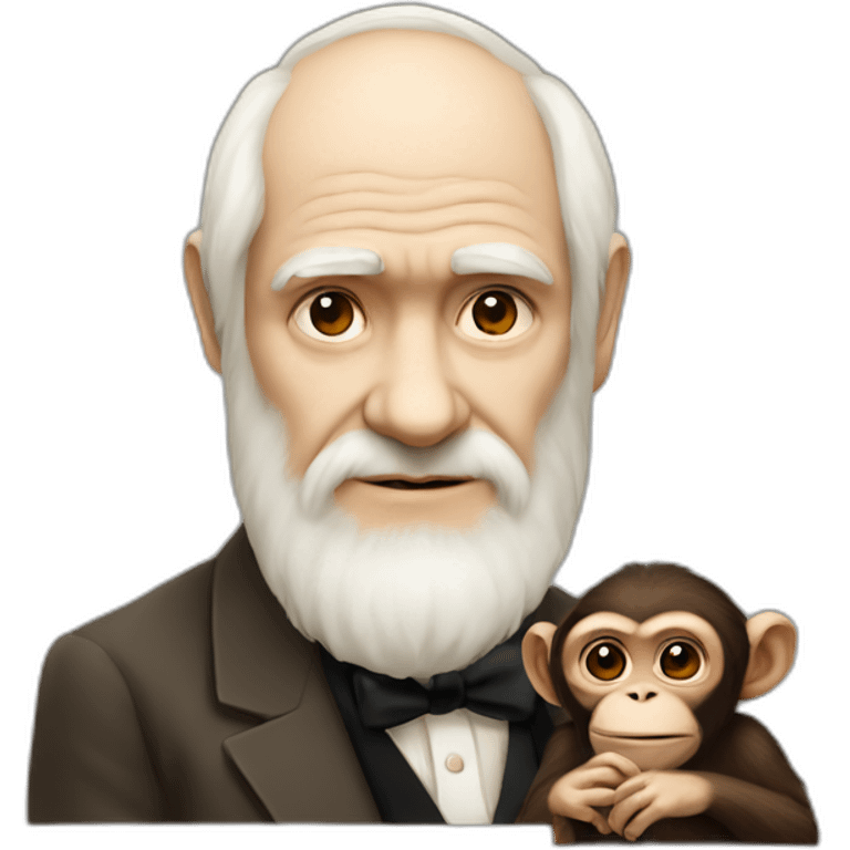 darwin with a monkey emoji