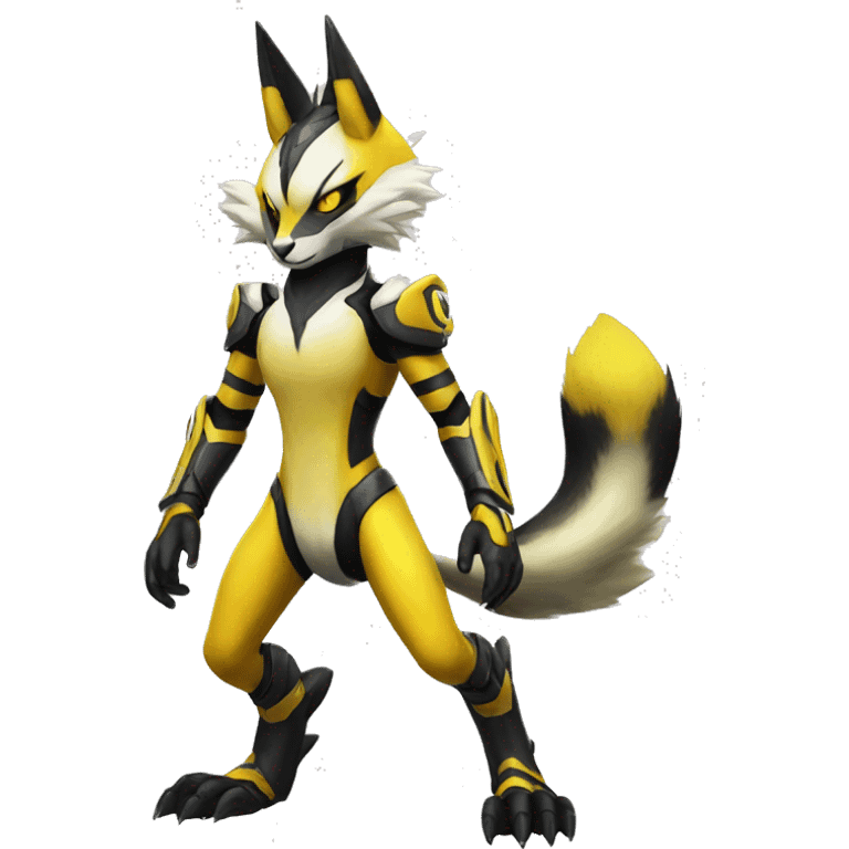 Metabee Renamon Zeraora Full body emoji