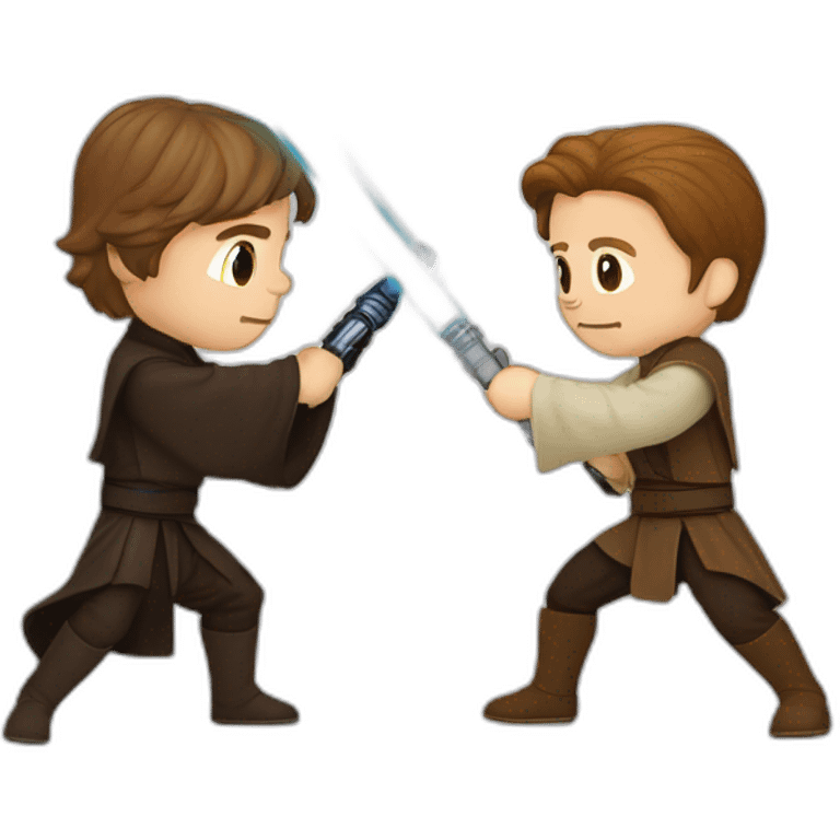 Anakin vs obi-wan lightsaber battle emoji