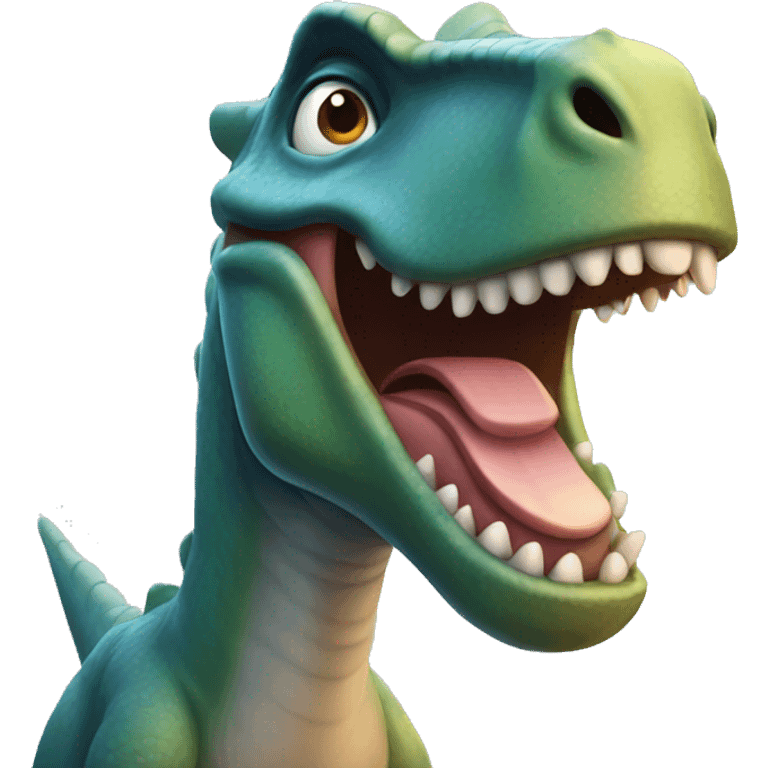 A dinosaur emoji