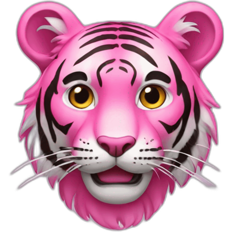 Pink tiger emoji