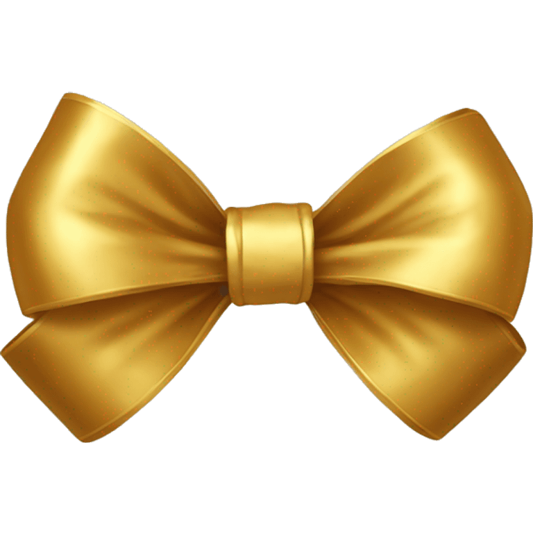 Gold bow emoji