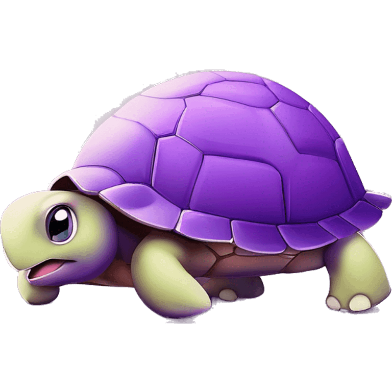 cute purple turtle emoji