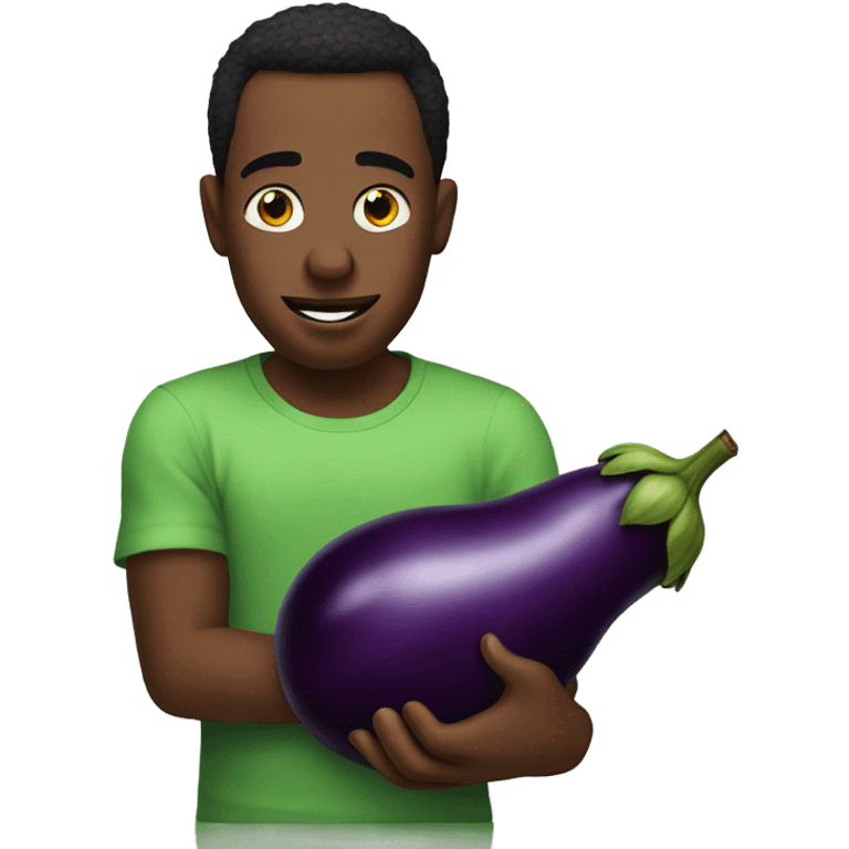 Diddy with egg plant emoji