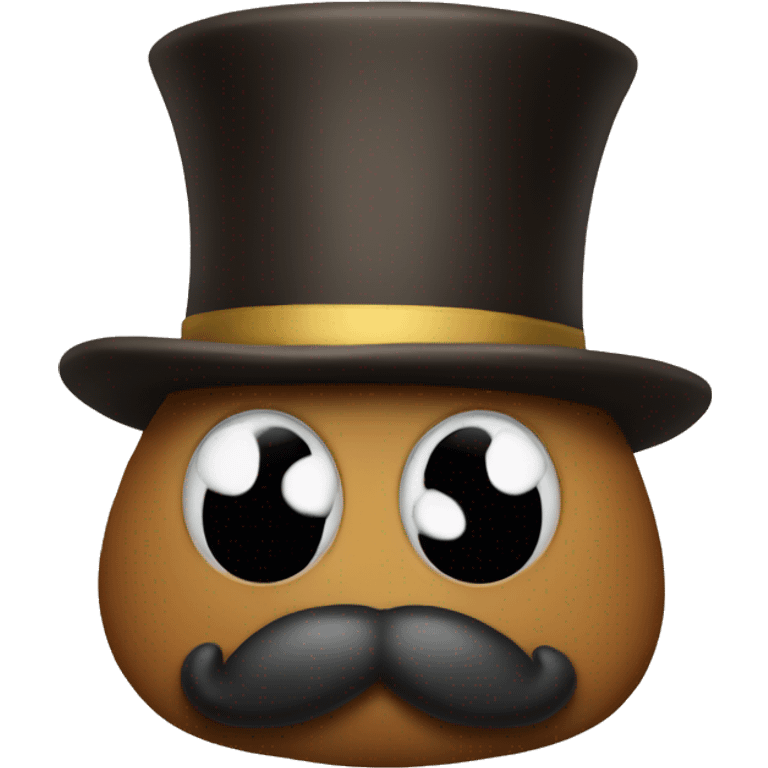 poo with tophat emoji