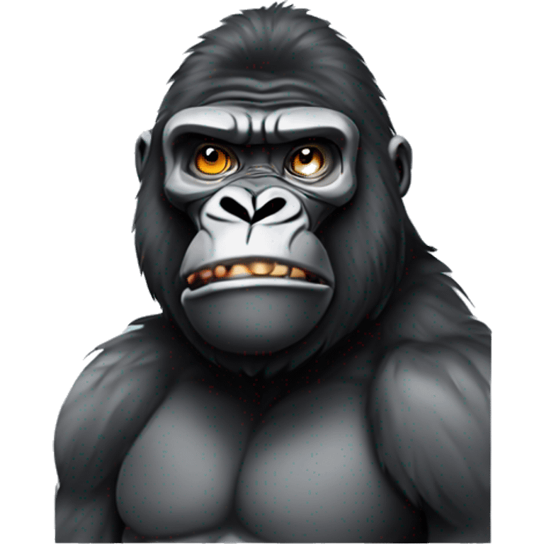 Cool gorilla with jordans on emoji