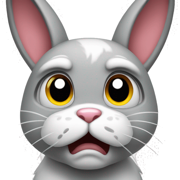 Angry bunny emoji