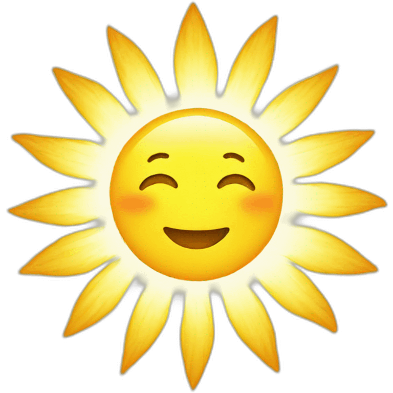 Bright sun emoji