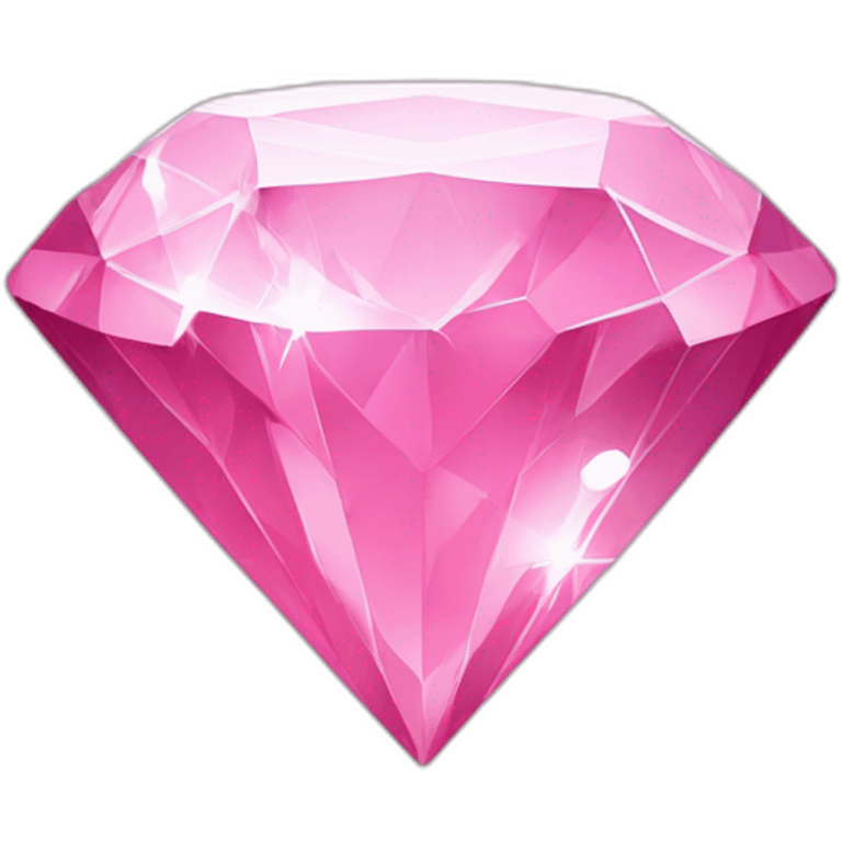 pink diamond with star emoji