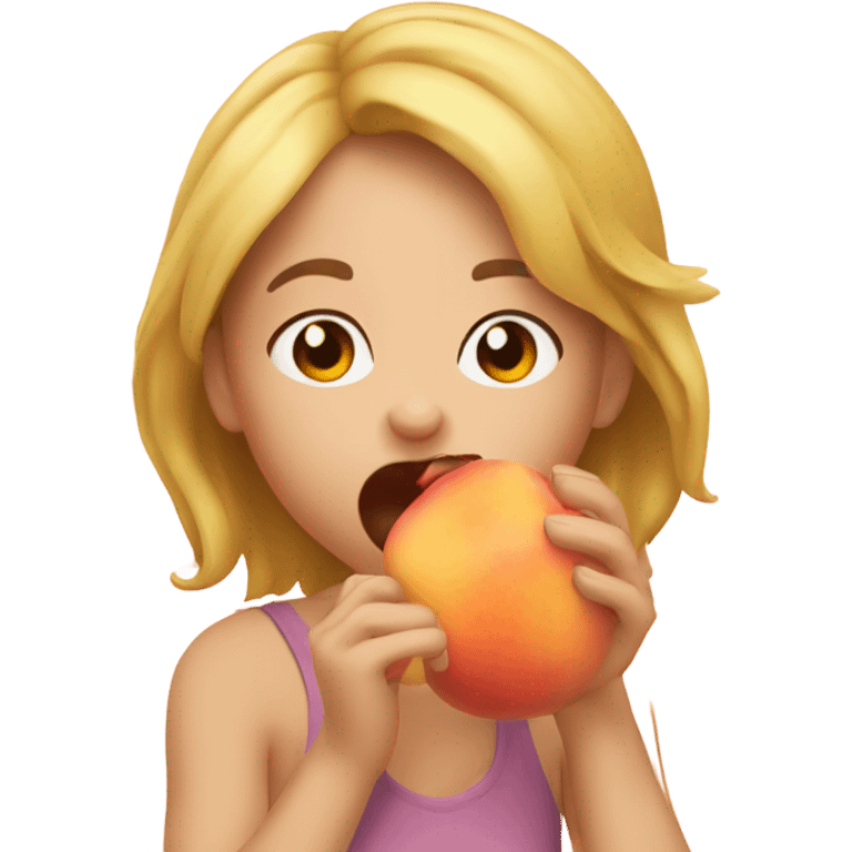 Me licking a peach emoji