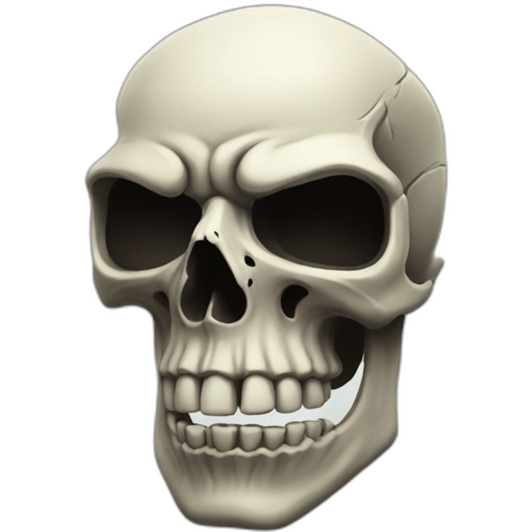 cool badass skull emoji