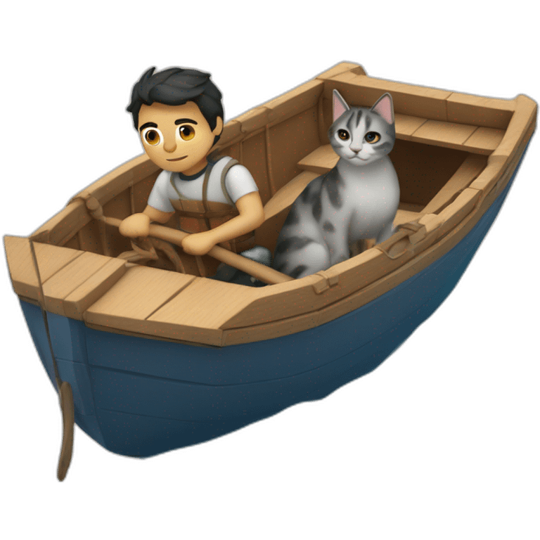 martin insaurralde With a cat in a boat emoji