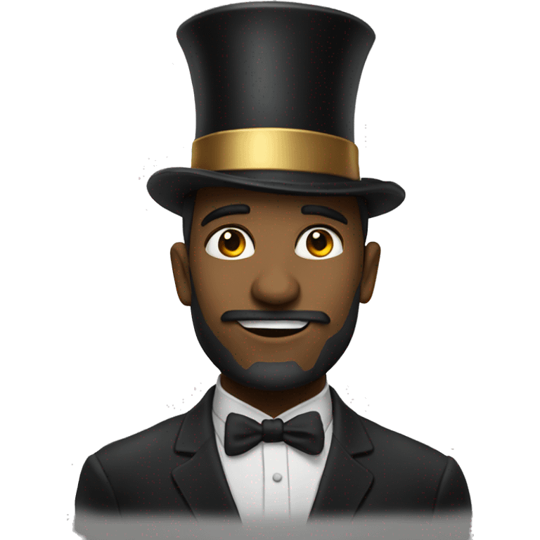 Shrk with tophat emoji