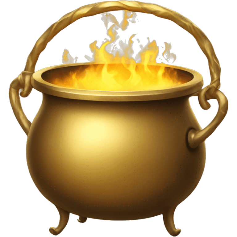 Gold cauldron emoji