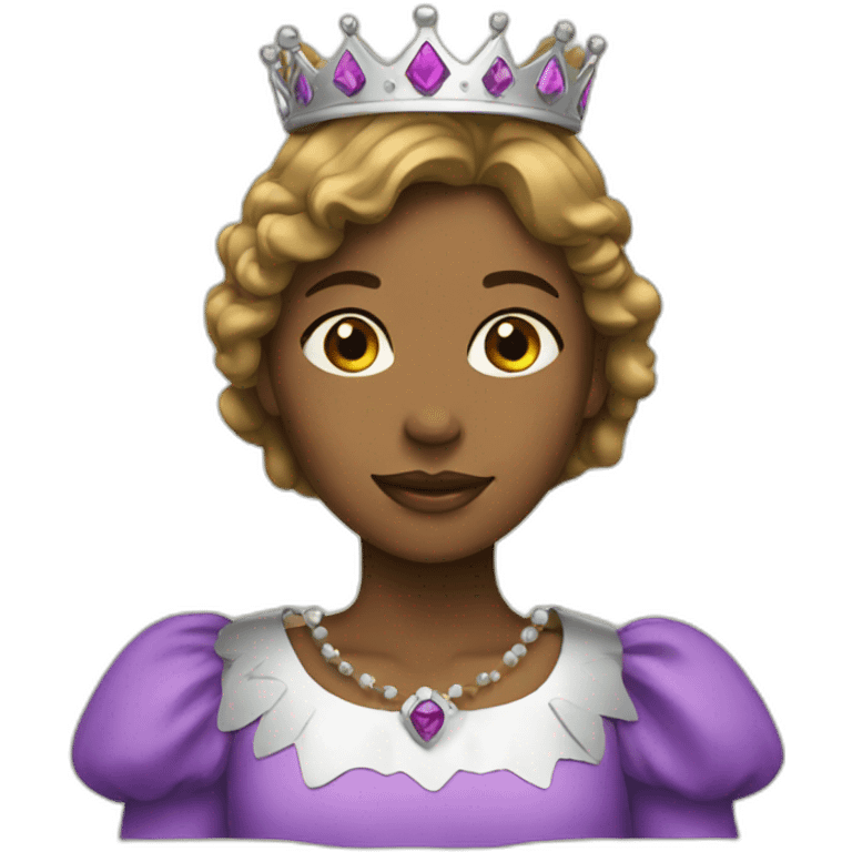 girl with crown emoji