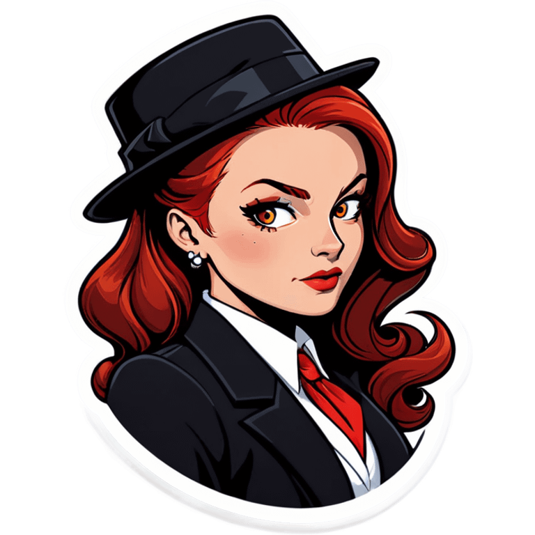 Mafia redhead emoji