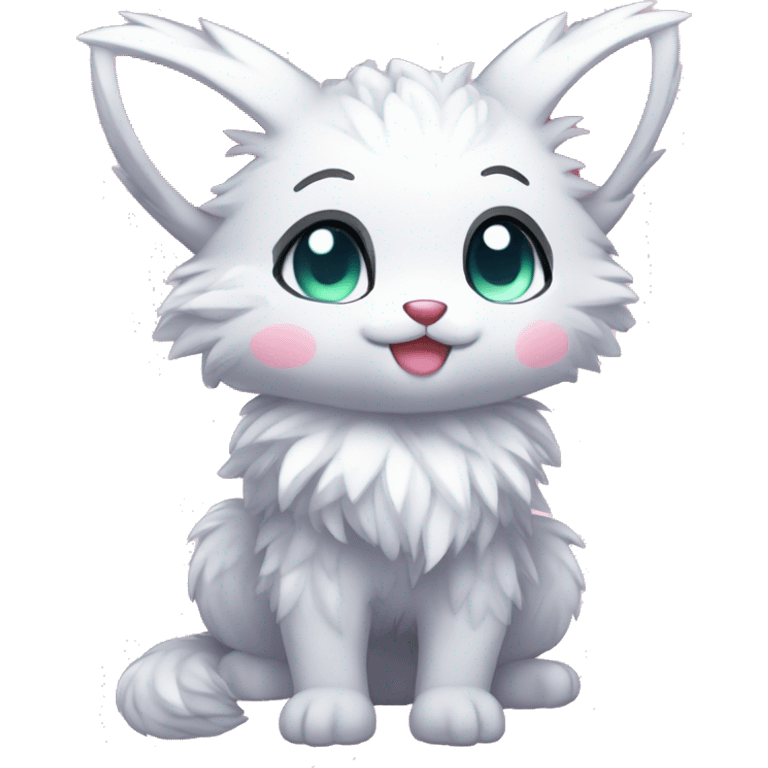  High quality detailed Cute Cool Kawaii stylish Pretty Chibi Fur-Sona Shiny Colorful Sparkly Fakemon Full Body emoji