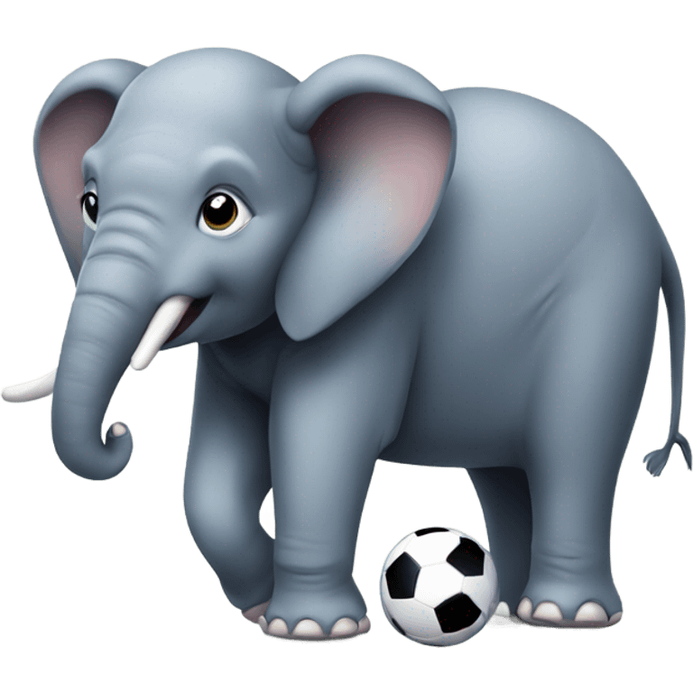 Elephant with a football  emoji