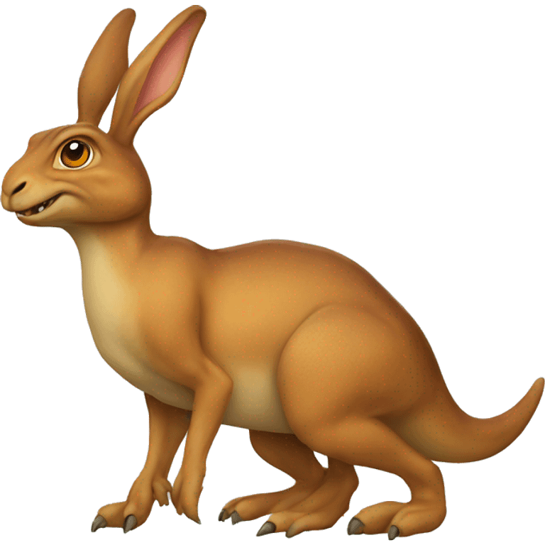 hare in the form of a dinosaur emoji